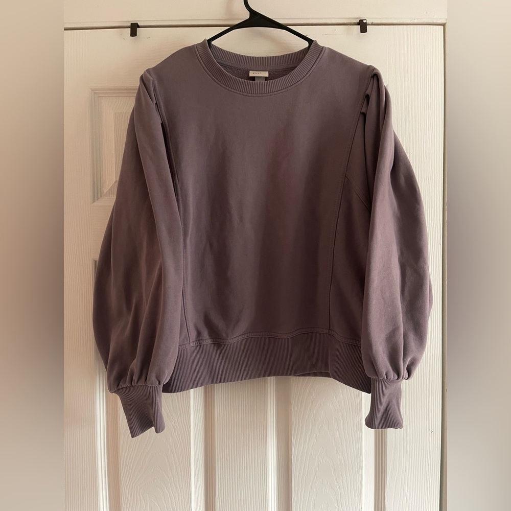 A New Day Pullover Ruffle Babydoll Sweatshirt Women's M
